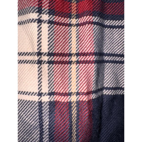 Mens Goodthreads Slim Fit Twill Plaid Button-Down Shirt XL Red & Navy - Picture 5 of 14